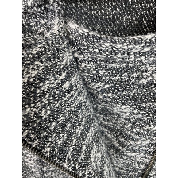 Forever 21 Womens Size Medium Black & White Tweed Full Zip Jacket Blazer - Picture 5 of 9